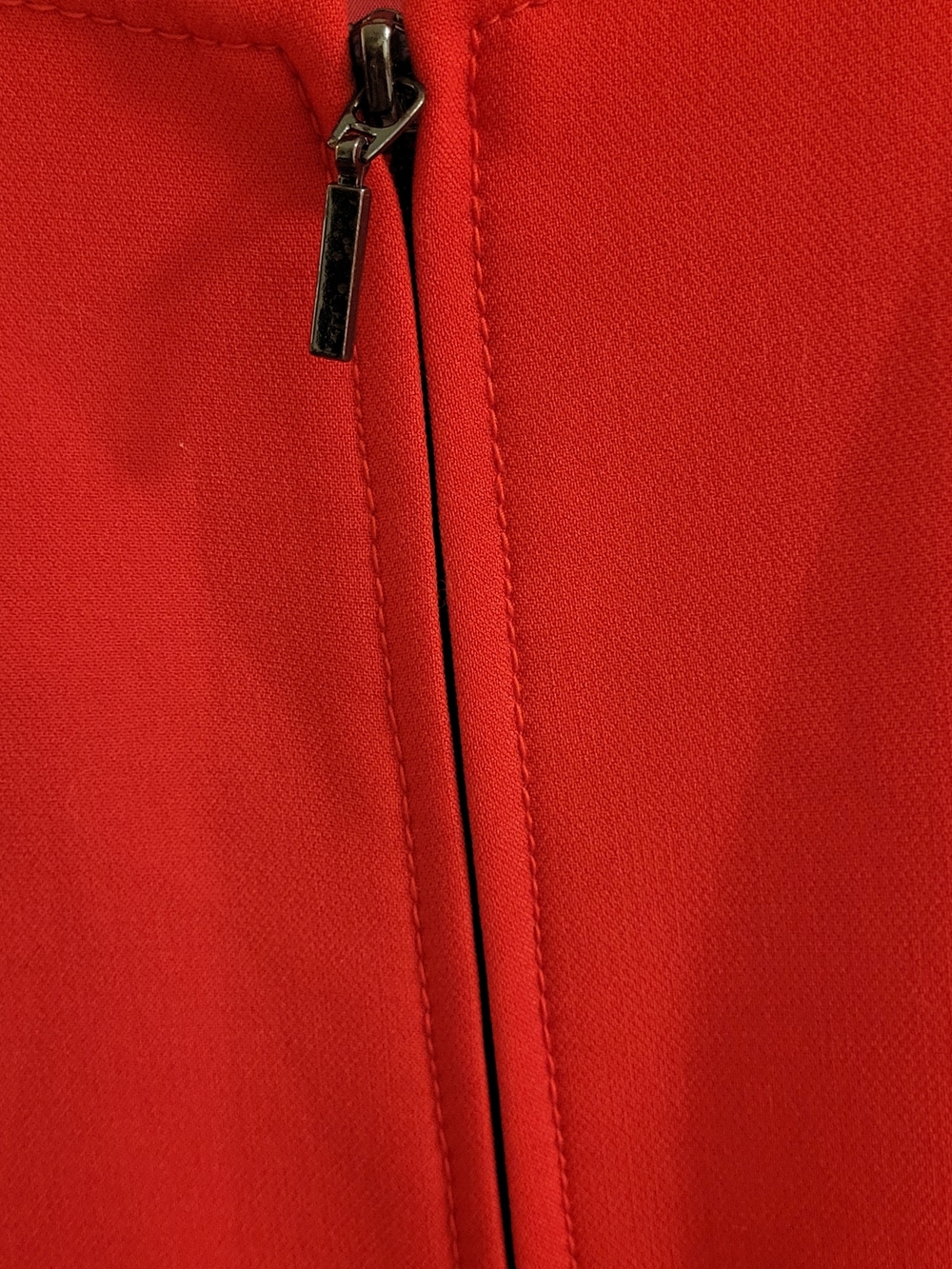 ALFANI Bright Red Ruffle Sleeve Zip-Up Coat SIZE XXL(16) - Picture 3 of 5